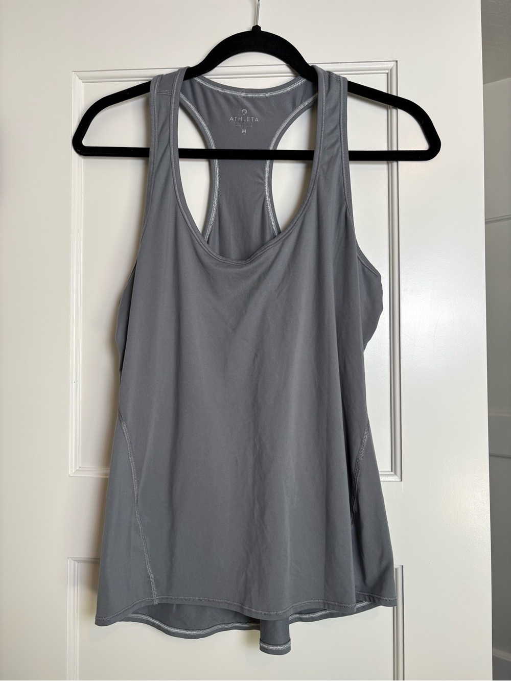 Athleta Women's Gray Racerback Tank Top (Medium)